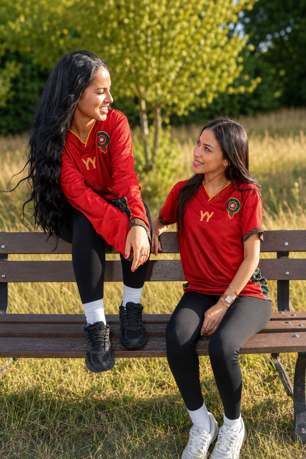 Maillot MANCHE Longue - Maroc Rouge Héritage