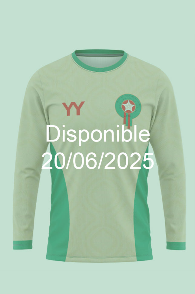 Maillot de Football MANCHE LONGUE - Maroc Blanc