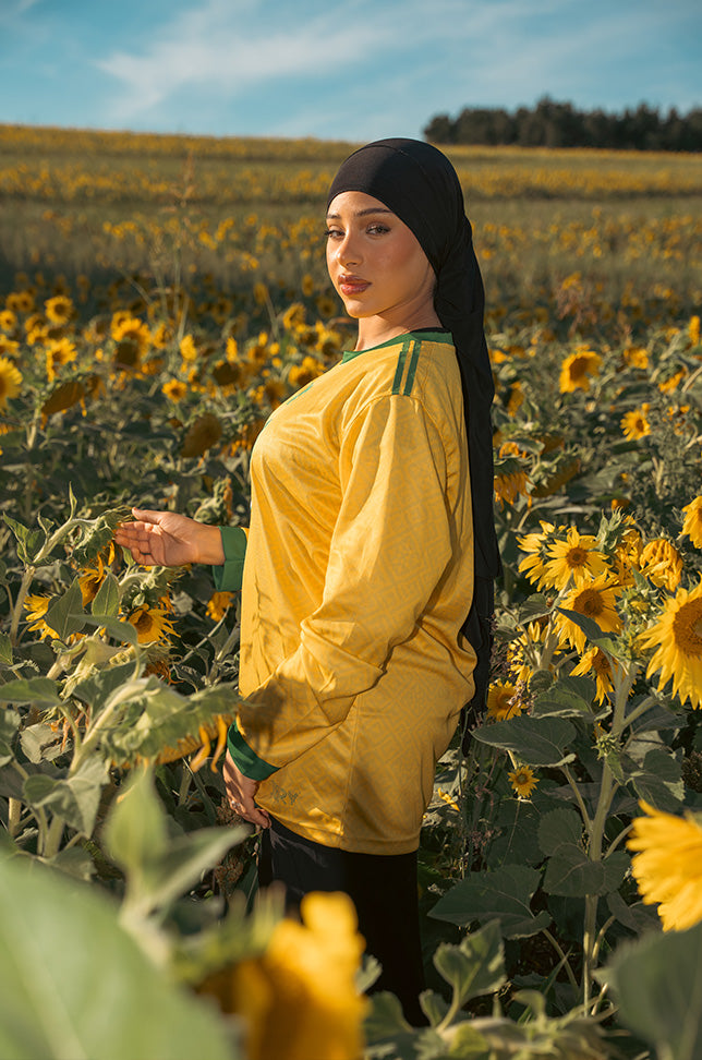 Maillot de Football MANCHE LONGUE - Algérie Jaune