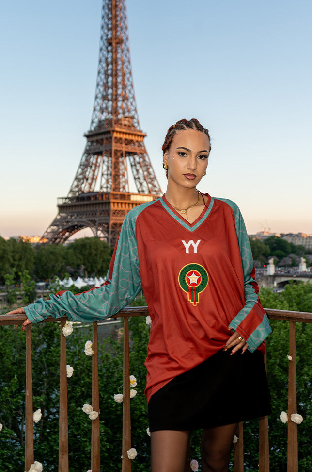 Maillot de Football MANCHE LONGUE - Maroc Rouge