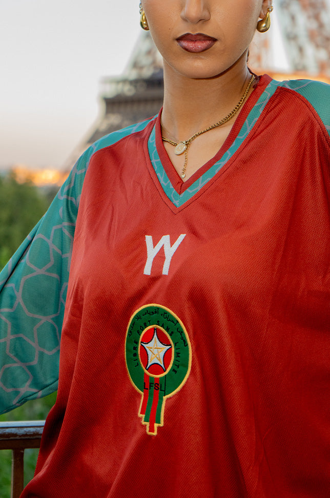 Maillot de Football MANCHE LONGUE - Maroc Rouge