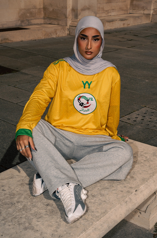 Maillot de Football MANCHE LONGUE - Algérie Jaune