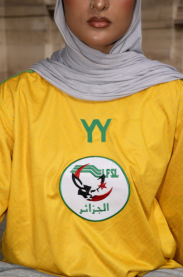 Maillot de Football MANCHE LONGUE - Algérie Jaune